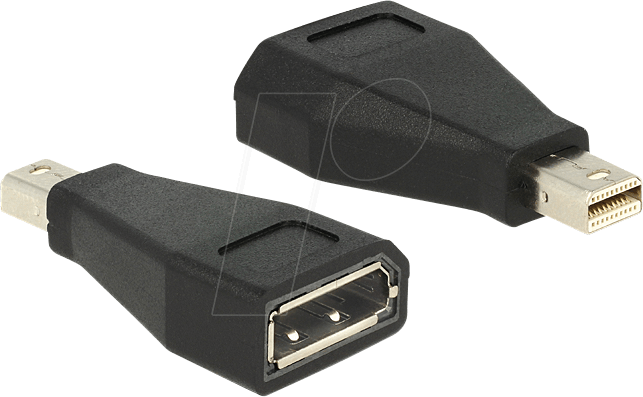 Thumbnail - DELOCK 65238 - DisplayPort Adapter, Mini DP 1.2 Stecker auf DP Buchse