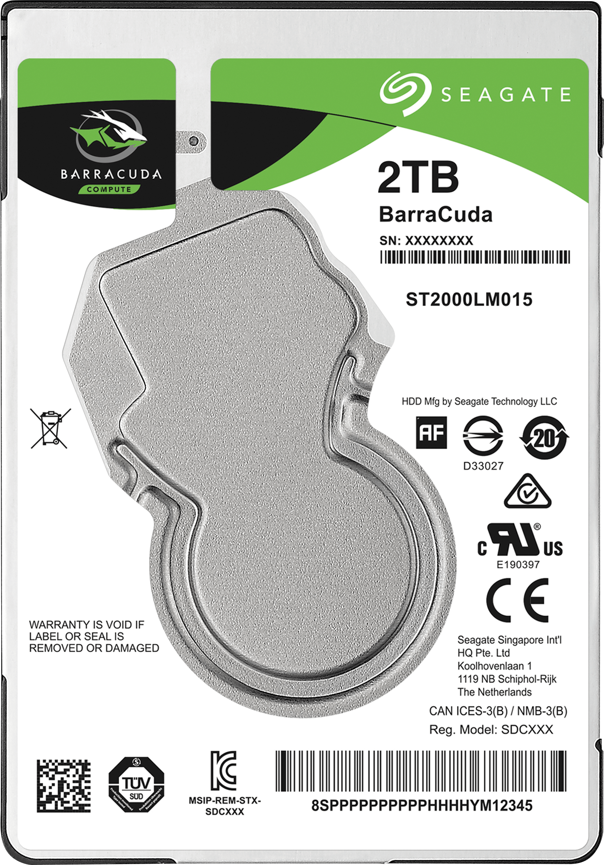 ST2000LM015 - 2,5'' HDD 2TB Seagate Barracuda Mobile