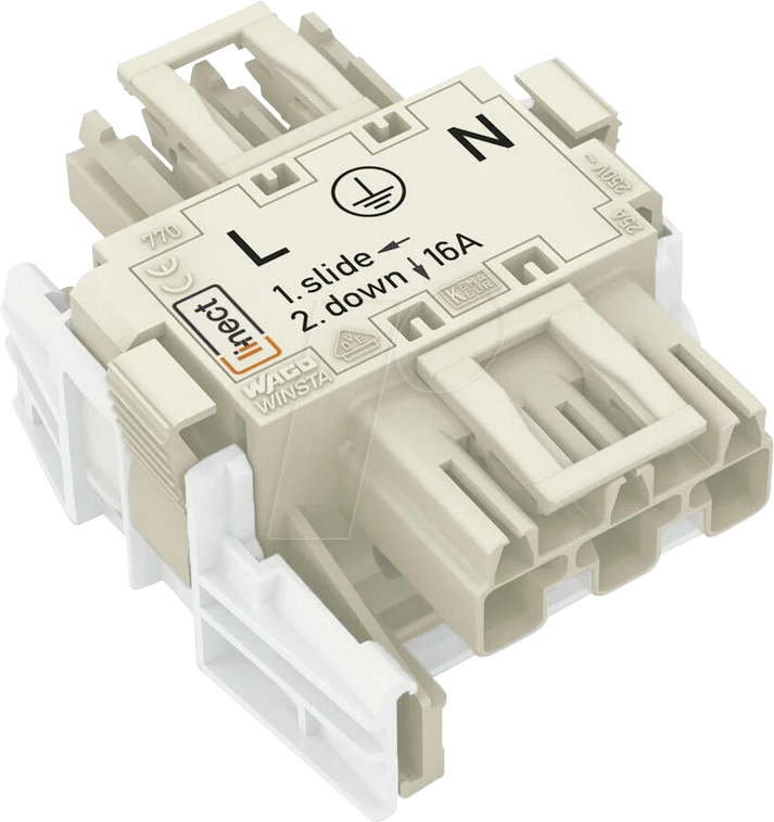 WAGO 770-6223 - Linect® MIDI, T-Verteiler 3-pol, 1xStecker / 2xBuchse