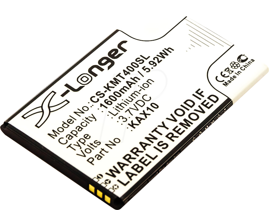 AKKU 10324 - Smartphone-Akku für Kazam-Geräte, Li-Ion, 1600 mAh