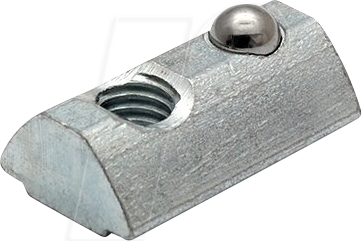 P40 NUS-ST-N8-M6 - Nutenstein M6 mit Steg I-Typ Nut 8