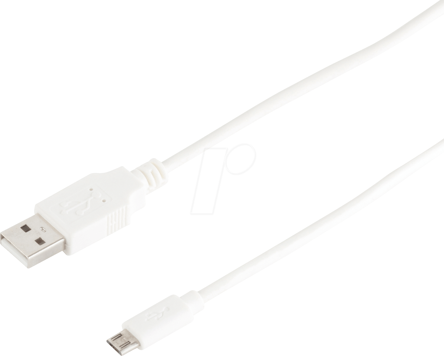 SHVP 33090-W - Sync- & Ladekabel, USB-A -> micro B, 1,8 m