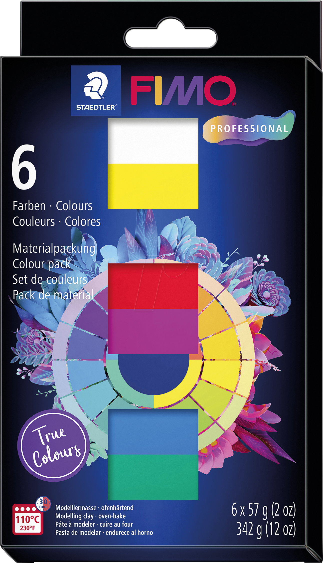 Thumbnail - STAEDTLER 8043C6 - Modelliermasse, ofenhärtend, 6 Farben