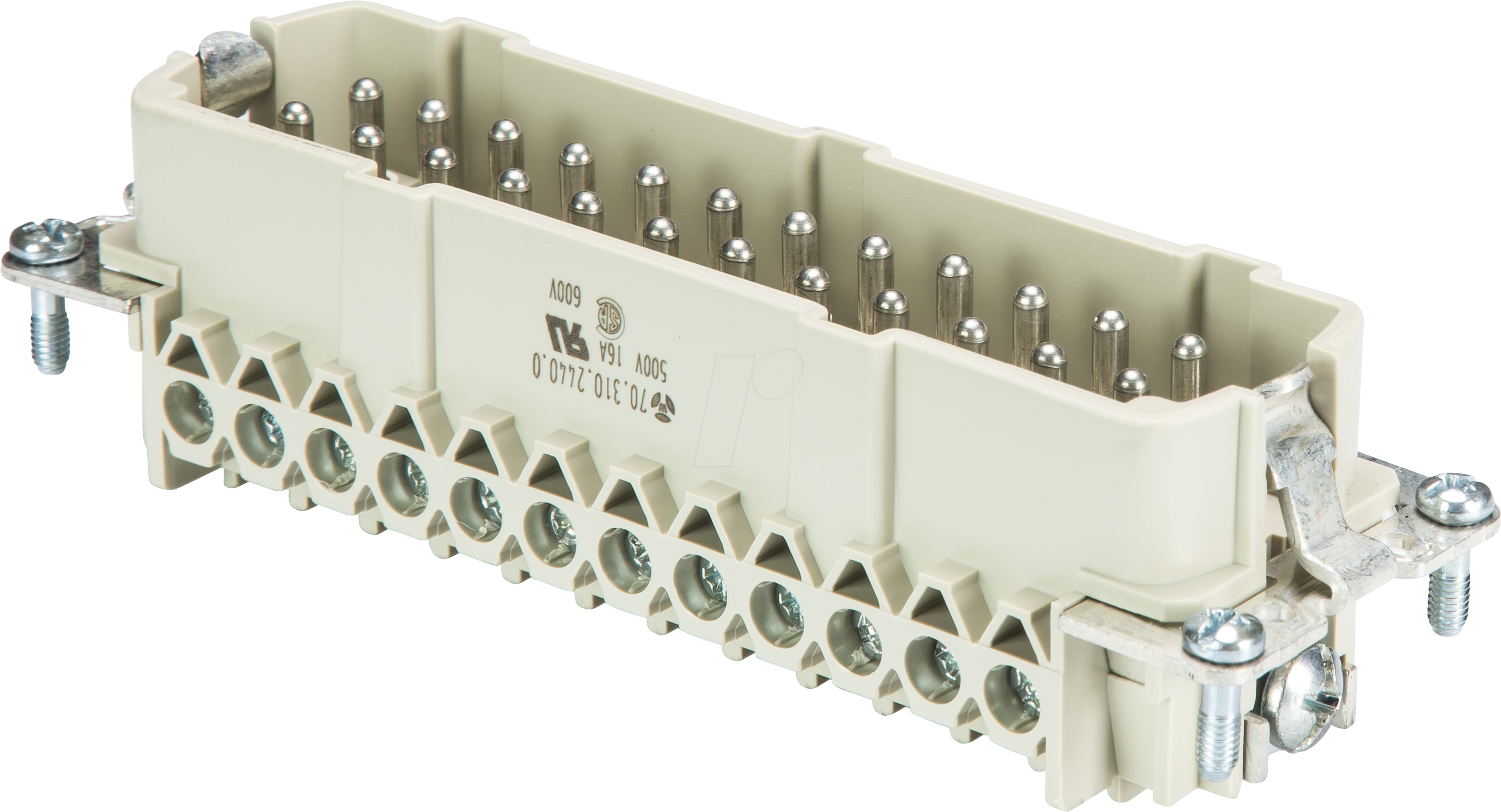 Thumbnail - BAS STS 24 2,5 - revos BASIC Einsätze, Stecker , 24 + PE , mit Drahtschutz