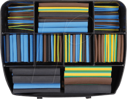 WE S80912 - Sortiment Schrumpfschlauch - T2, 280-teilig, bunt