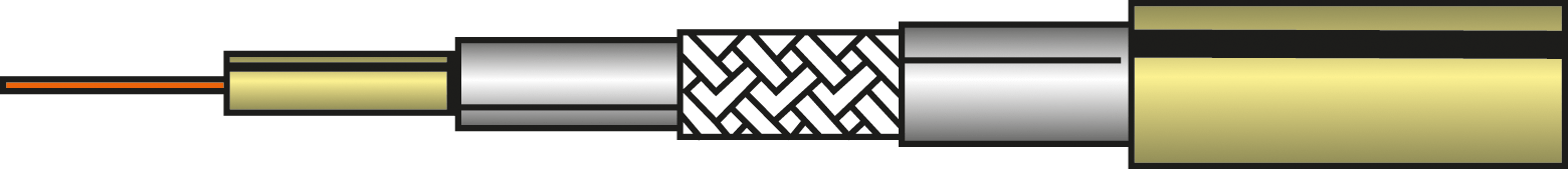 IK AC85-100 - Koaxialkabel, Klasse A, Ø 5,0 mm, 100 dB, 100 m