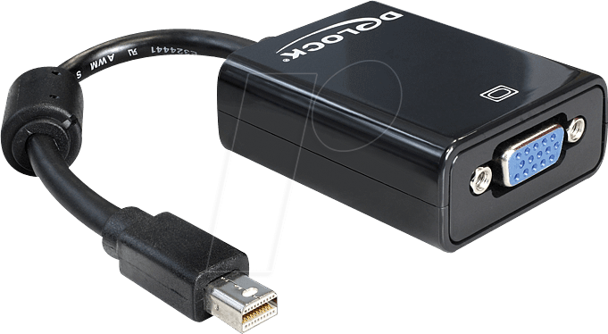 DELOCK 65256 - DisplayPort Adapter, Mini DP Stecker auf VGA Buchse
