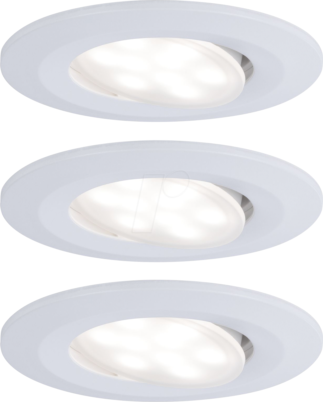 PLM 99931 - Einbauleuchte Calla, 6,5 W, 4000 K, 30°, rund, weiß matt, 3er Se