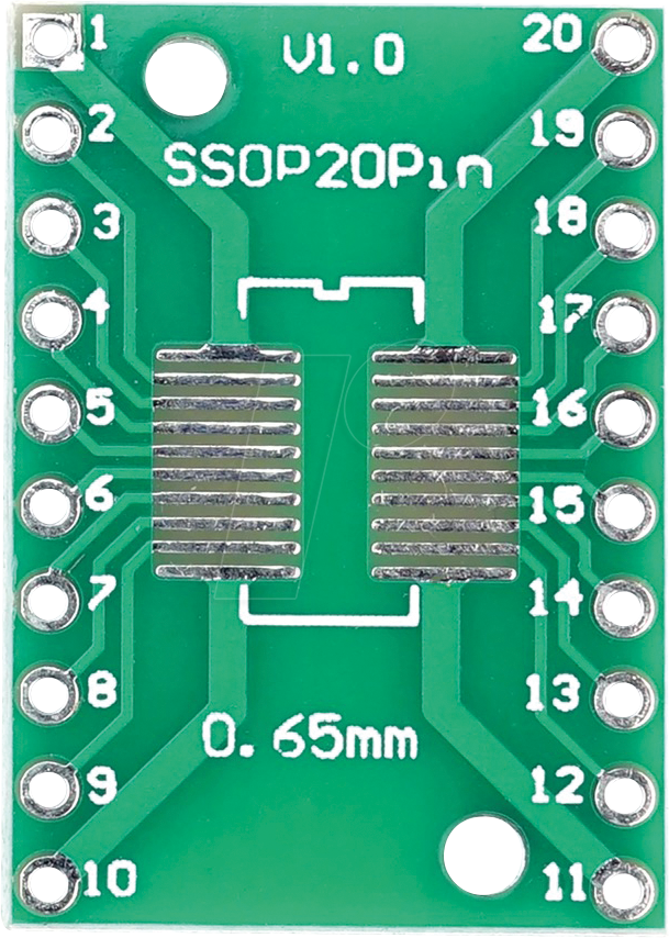 BB SOP20 - Entwicklerboards - SMD Breakout Adapter, SOP20 / SSOP20 / TSSOP2
