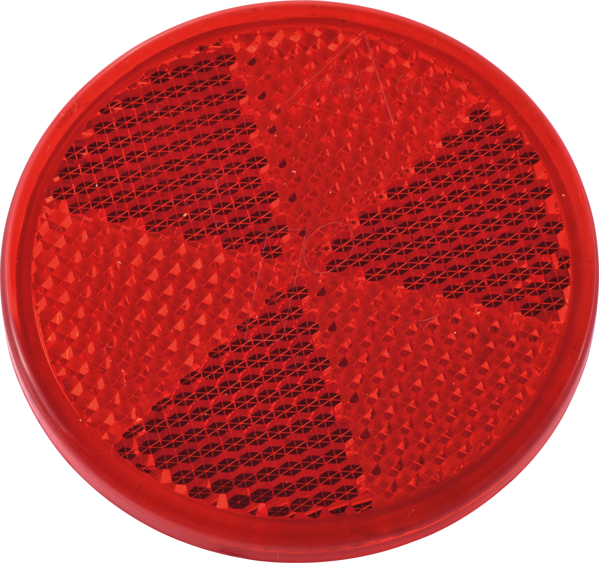 ANHGR 6013 - Anhänger - Reflektor, rund, selbstklebend, rot