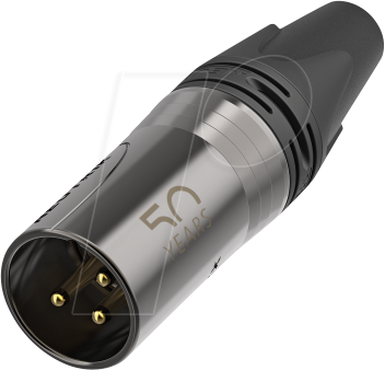 NEUTRIK NC3MXX50 - 3-poliger XLR-Kabelstecker, 50-Jahre Jubiläums-Edition