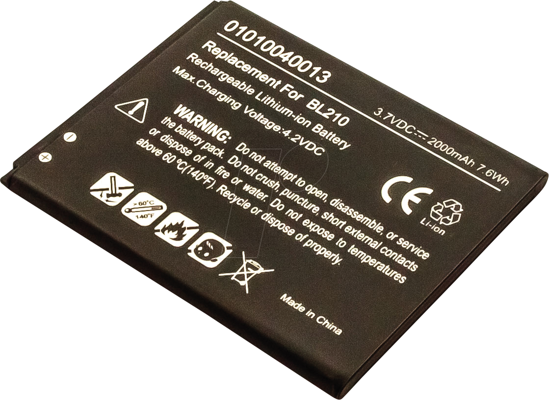 AKKU 13333 - Smartphone-Akku für Lenovo-Geräte, Li-Ion, 2000 mAh