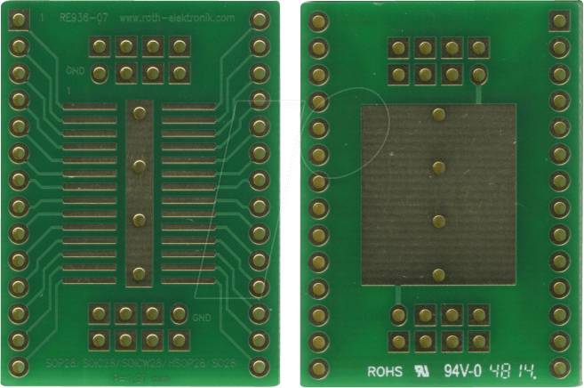 RE 936-07 - Adap. SOP28/SOIC28/SOIC28w/HSOP28/SO28 P=1,27