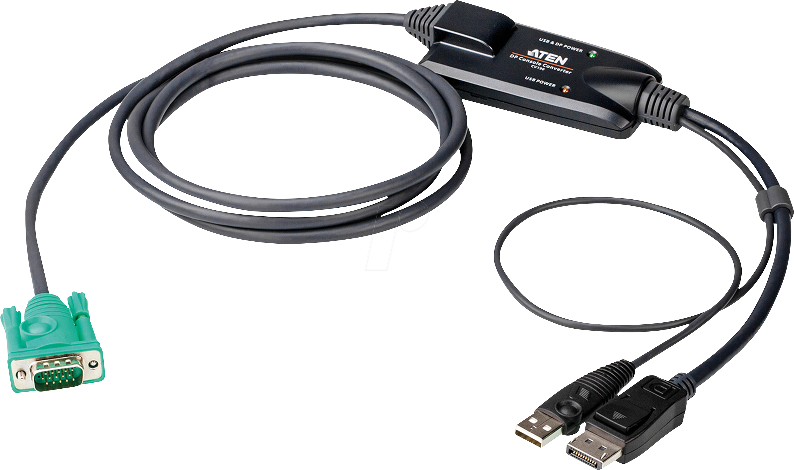 ATEN CV190 - KVM Adapterkabel, VGA, DisplayPort, USB