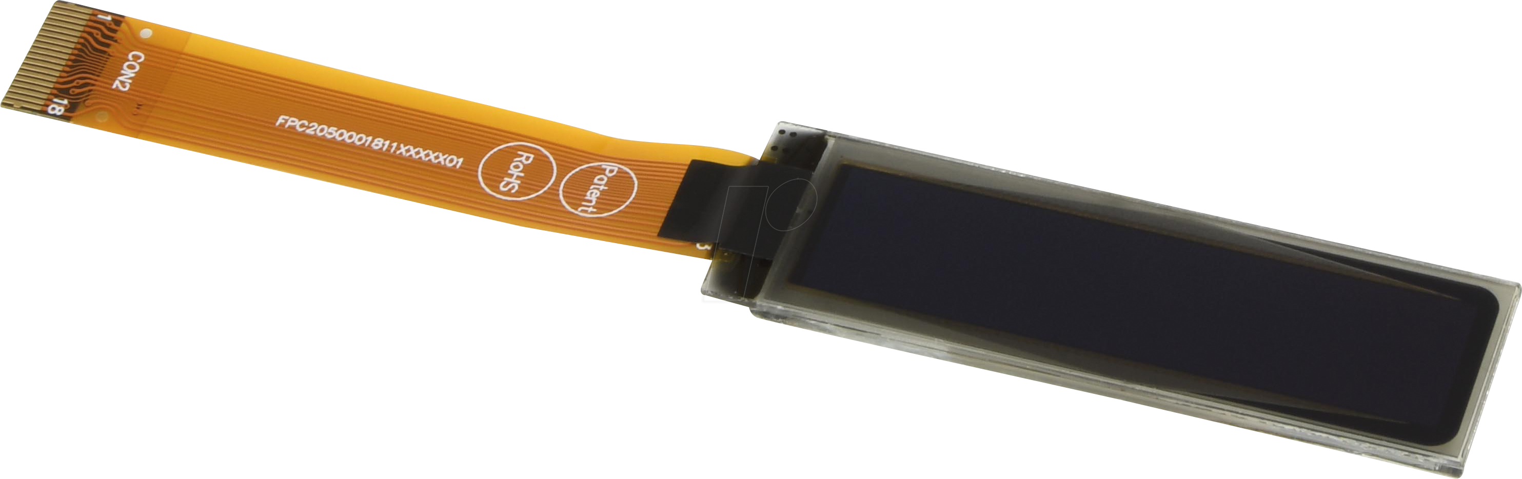 DEP128032G-Y - OLED, 128x32 px, gelb/schw., 1,7inch