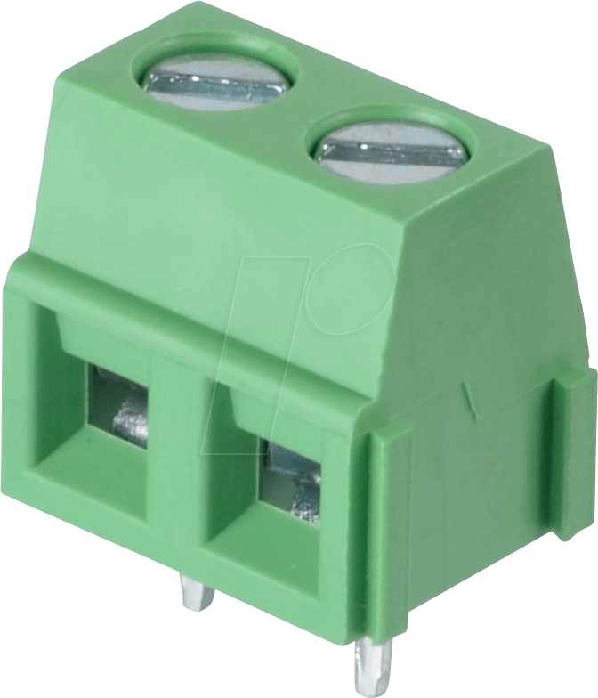 CTB0509-2 - Lötbare Schraubklemme - 2-pol, RM 5,08 mm, 90°
