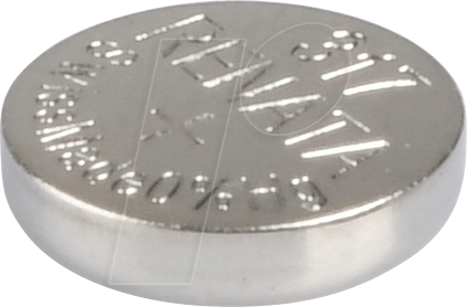 RENATA 317 - Silberoxid-Knopfzelle, 317, 10,5 mAh, 5,8 x 1,6 mm