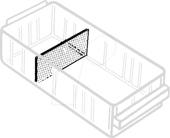 RAACO 103985 - ESD Trennwand 150-01 quer, 48 Stück
