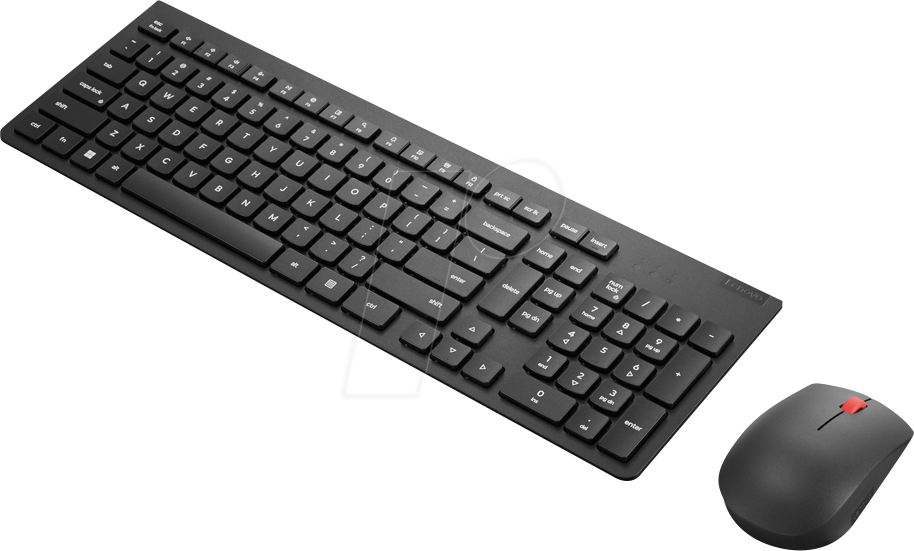 LENOVO 4X31N5072 - Tastatur-/Maus-Kombination, Funk, Layout: Deutschland, schwarz