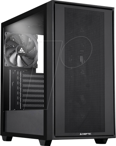 CFT GS-03B-BLKOP - CHIEFTEC Night Hunter E-ATX Gehäuse, Tempered Glass, schwarz