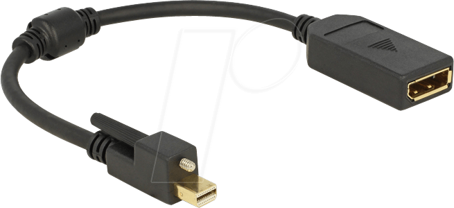 DELOCK 62638 - DisplayPort Adapter, Mini DP Stecker auf DP Buchse
