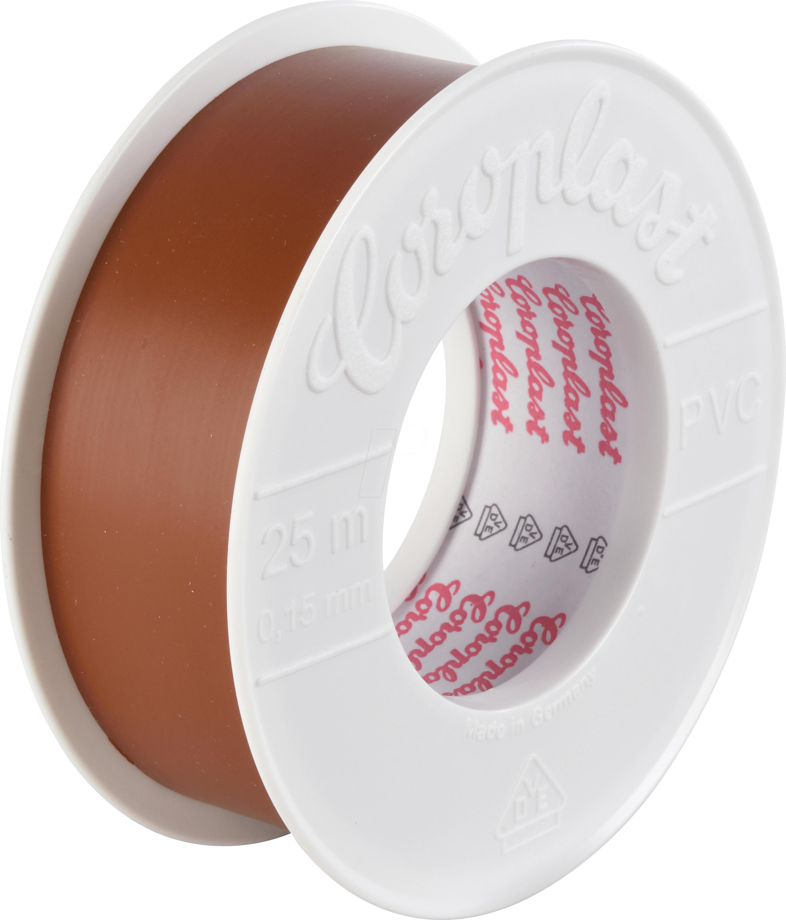 CORO 1865 - VDE Elektroisolierband, 25 m, 30 mm, braun