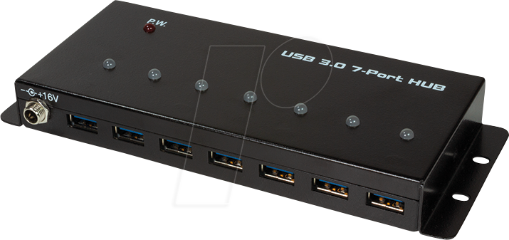 Thumbnail - LOGILINK UA0317 - USB 3.0 7 Port Industrie-Hub