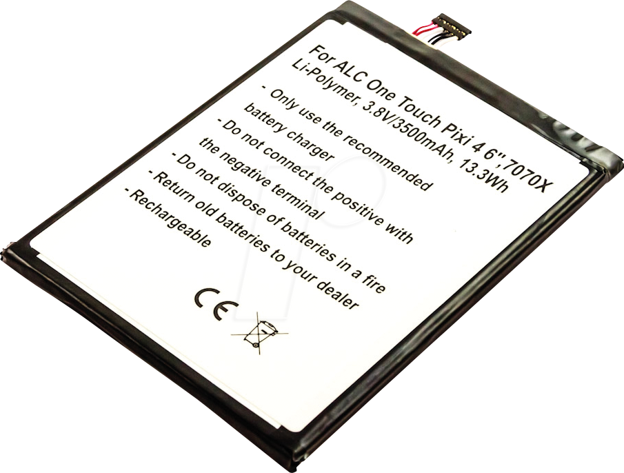 AKKU 13423 - Smartphone-Akku für Alcatel-Geräte, Li-Po, 3500 mAh