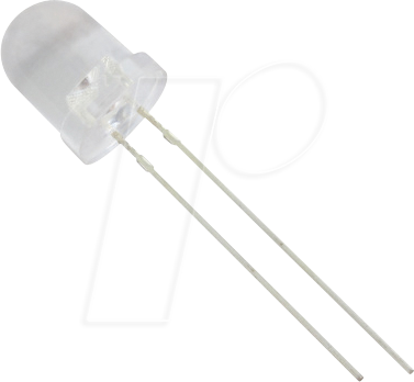 8034W2C-CUA-C - LED 8mm, bedrahtet, weiß , 12000 mcd, 25°
