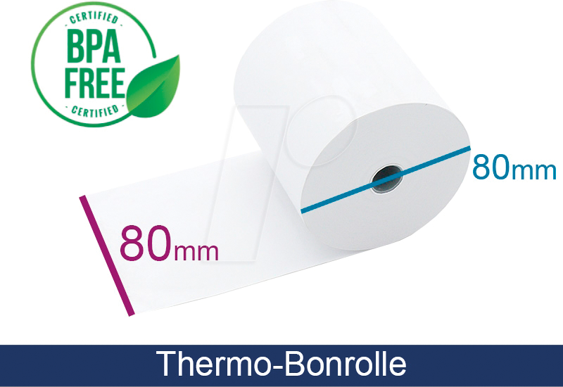 ARTD ADT80801240 - Thermopapier, 80 mm, 80 m, 1er Pack