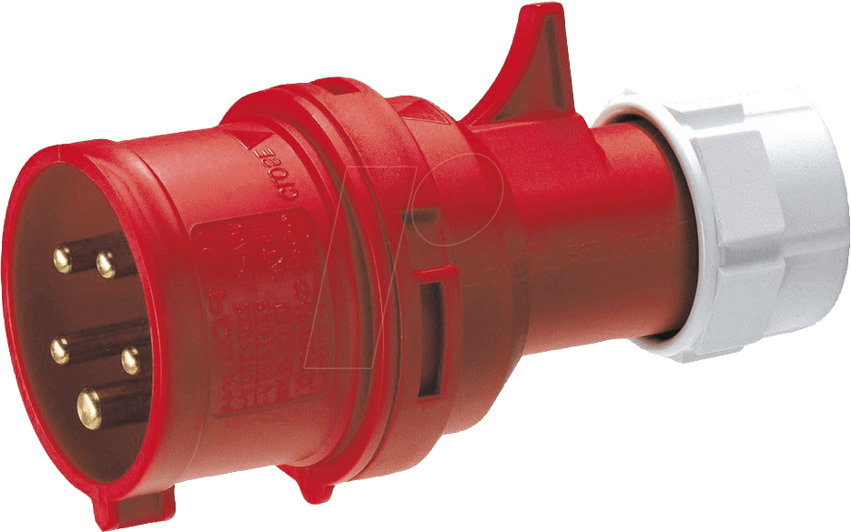 CEE-STECKER 2-16 - CEE-Stecker, 400V, 16A, rot, 5-polig