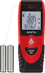 LEICA 843418 - Laserentfernungsmesser, Disto D1, 0,2 - 60 m