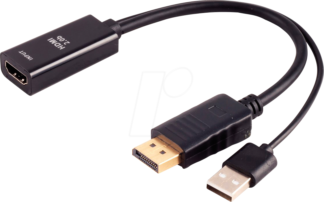 SHVP BS10-01013 - DisplayPort Adapter, DisplayPort Stecker > HDMI Buchse, 20cm