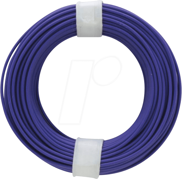 LITZE VT - Kupferlitze isoliert, 10 m, 1 x 0,14 mm², violett/lila