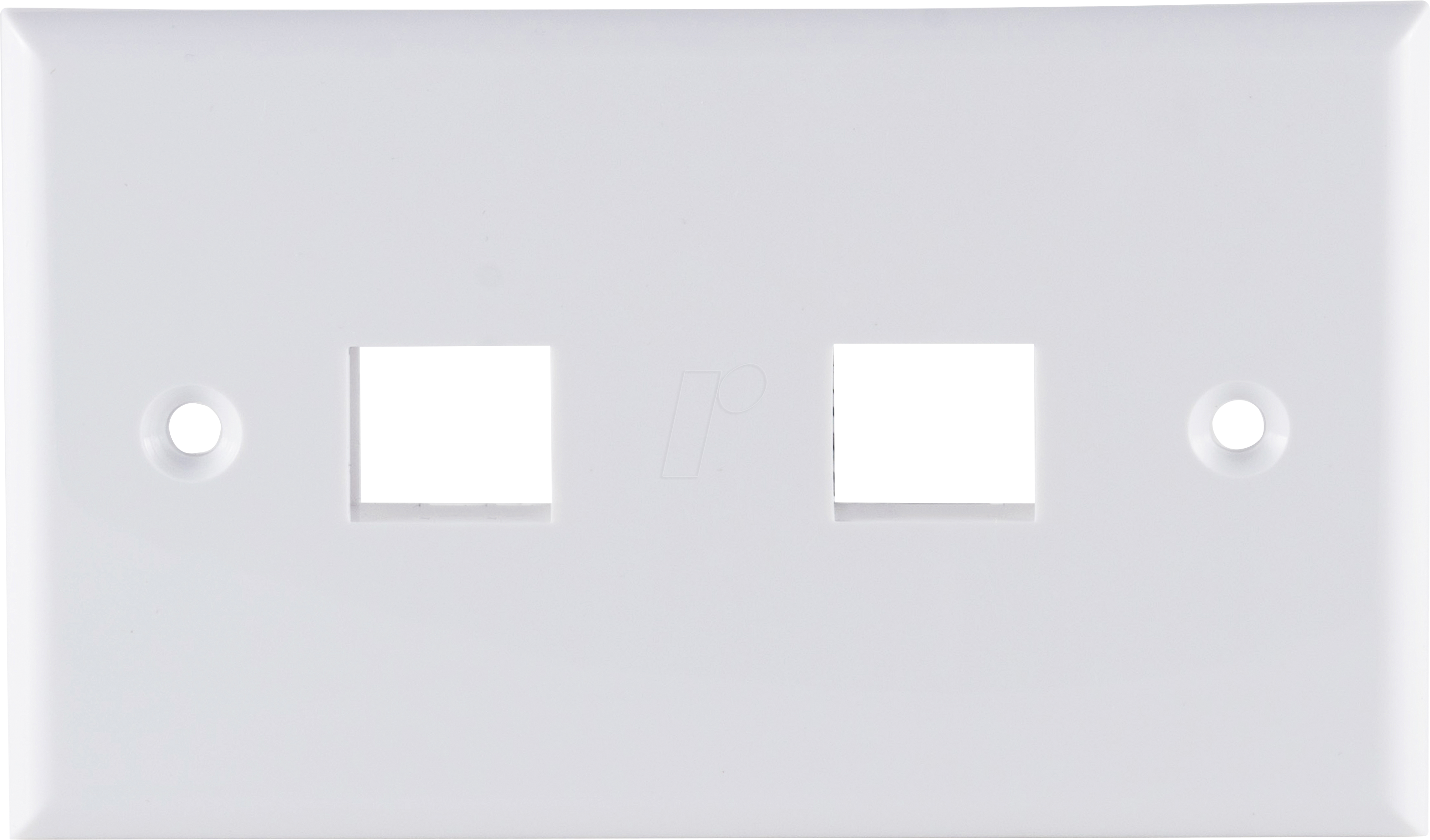 SHVP BS08-10111 - Keystone Anschlussfeld, 2-fach, weiß