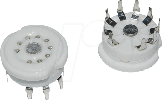 TUBE S 9 PR - Röhrenfassung Noval-B9A Print-PCB, Standard
