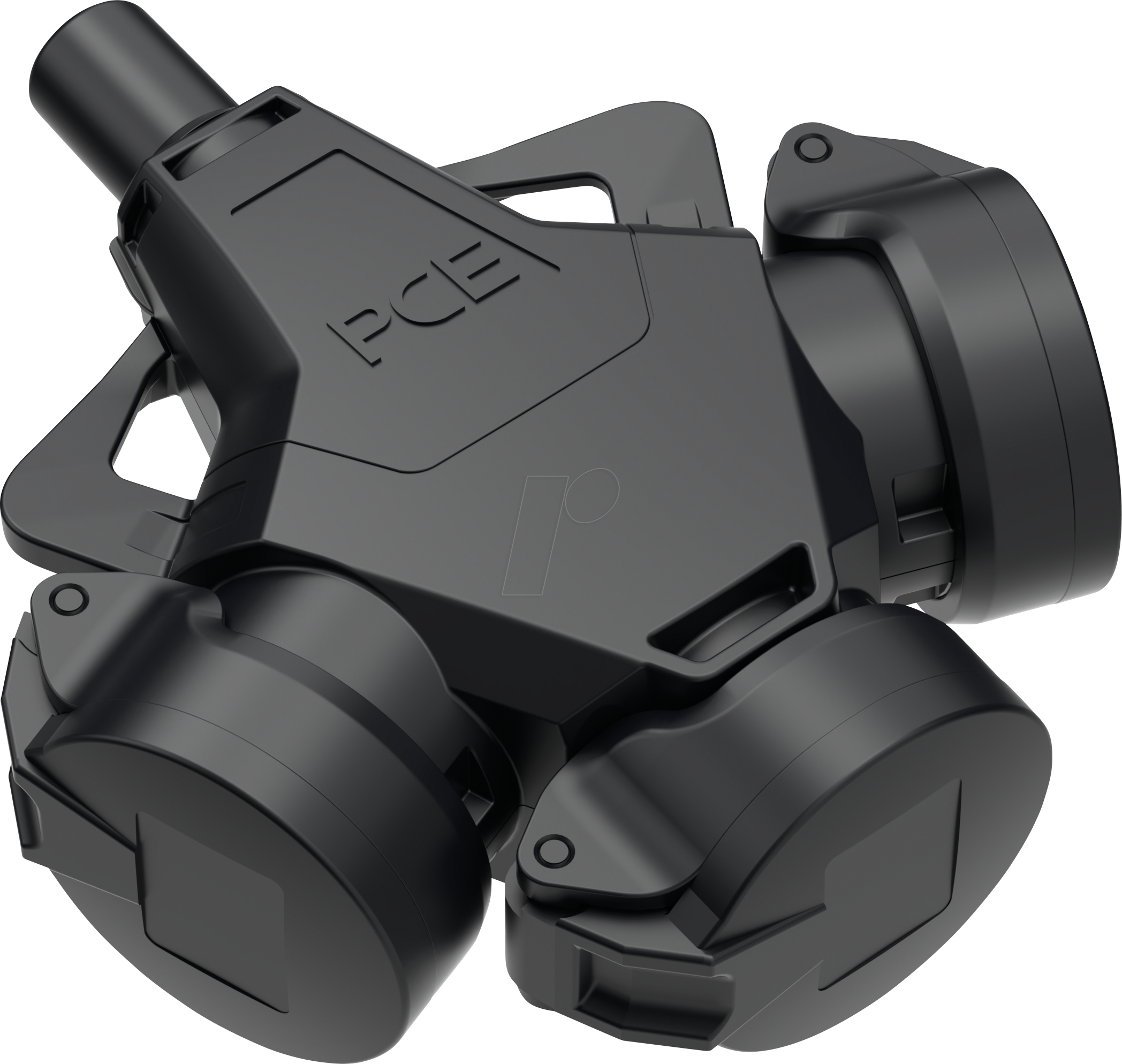 SS3K GUMMI - Schutzkontaktkupplung Typ F - CEE 7/3, IP 44, schwarz