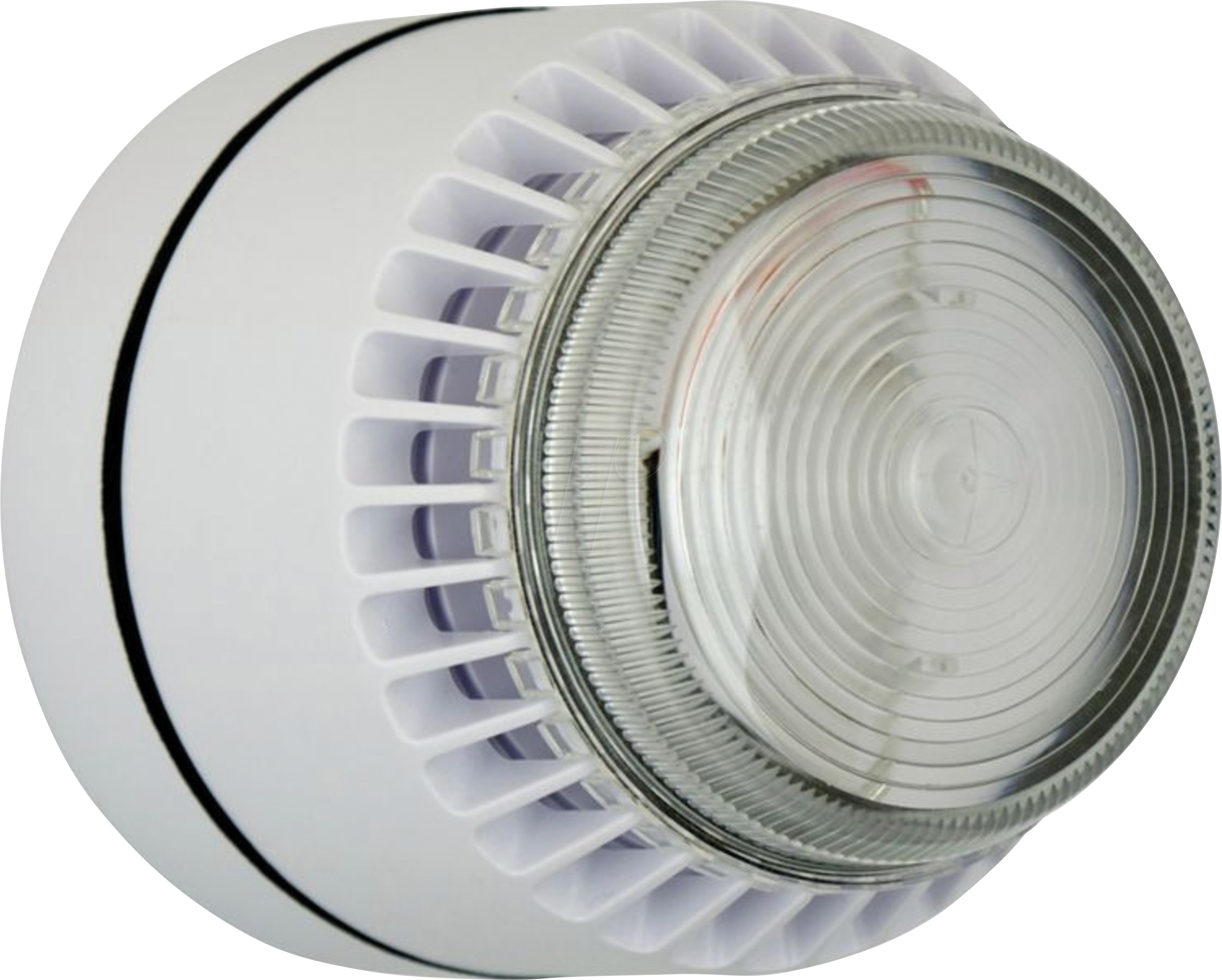 FLSVCLWS24SW - Flashni, weiß, klare Linse, Shallow Base, 24V DC