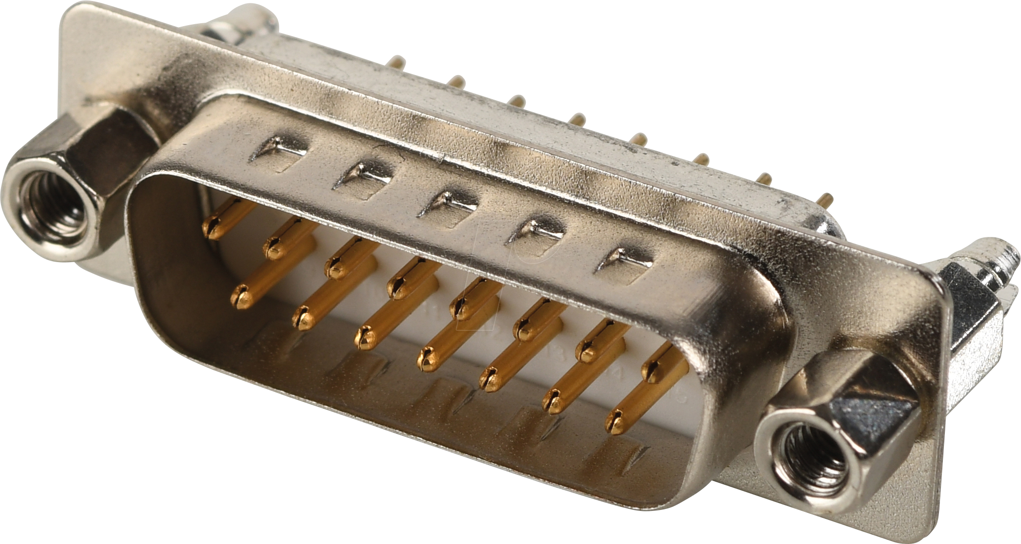 W+P 106-15-1-3-C - D-SUB Stecker, 15-polig, gestanzte Kontakte, vergoldet