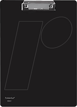 KLEMMBRETT SW - Klemmbrett, schwarz