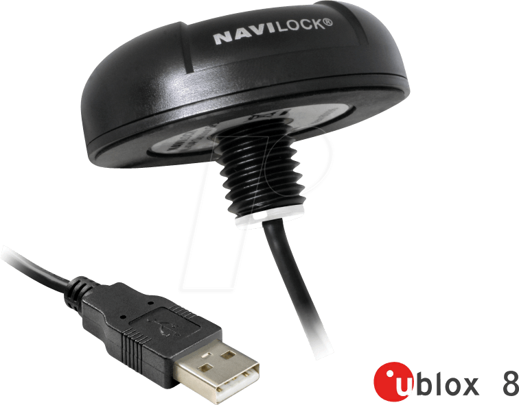 NAVILOCK 62531 - GPS Empfänger, u-blox 8, USB, Dachmontage, 4,5 m