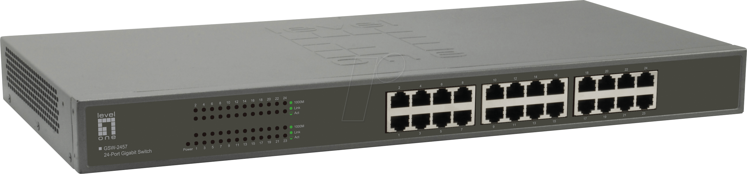 Thumbnail - LEVELONE GSW2457 - Switch, 24-Port, Gigabit Ethernet