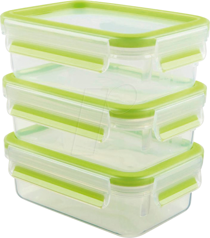 EMSA 515583 - EMSA Frischhaltedosen Set CLIP & CLOSE grün