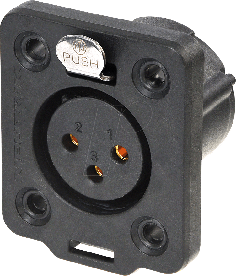 NEUTRIK NC3FDX-T - XLR-Einbaubuchse 3-polig TOP