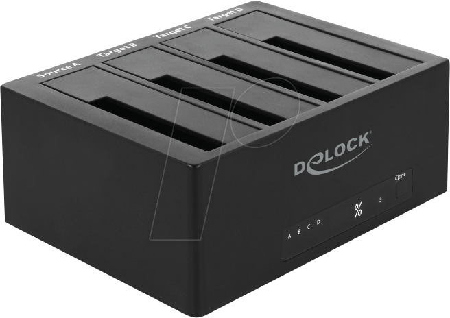 DELOCK 64063 - Copy/Dock/Clone Station, 4 x SATA HDD / SSD, USB C 5 Gb/s
