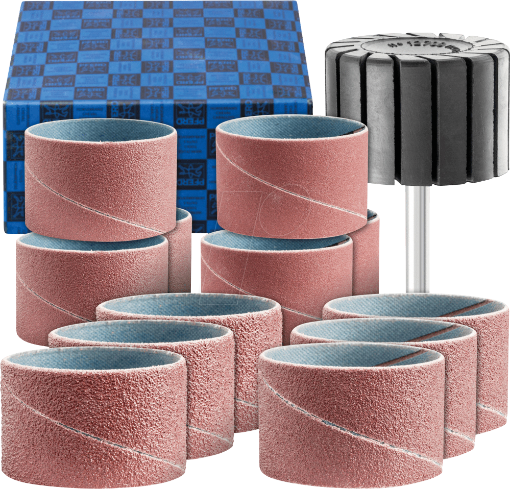 Thumbnail - PFERD 42298005 - Schleifhülsen-Set 13-tlg. Korund Ø 45x30mm A40,60,80,150