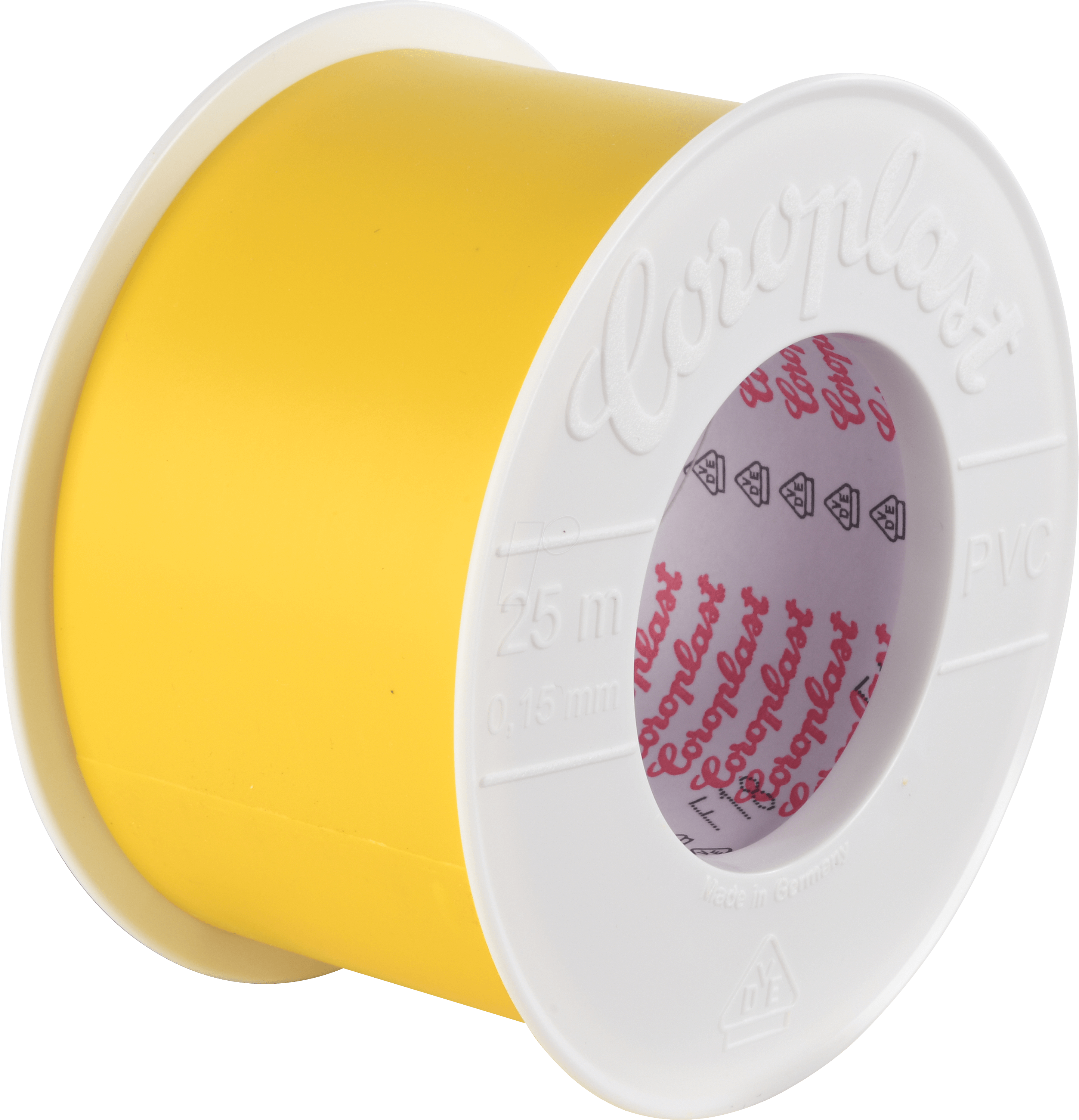 CORO 1882 - VDE Elektroisolierband, 25 m, 50 mm, gelb