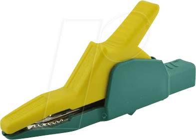 AK 2 B 2540 I GG - Abgreifklemme, 4 mm, gelb-grün, gesichert