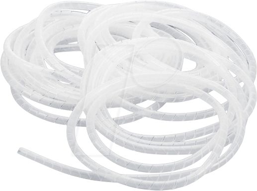 HEIT IVO-501173 - Spiralschlauch, Ø 6 mm, weiß/transparent, 10 m