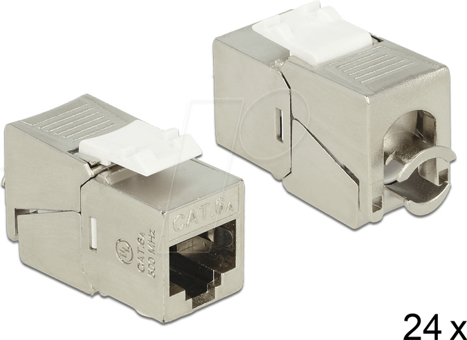 DELOCK 86479 - Keystone RJ45 Buchse > LSA Cat.6A - 24 Stück